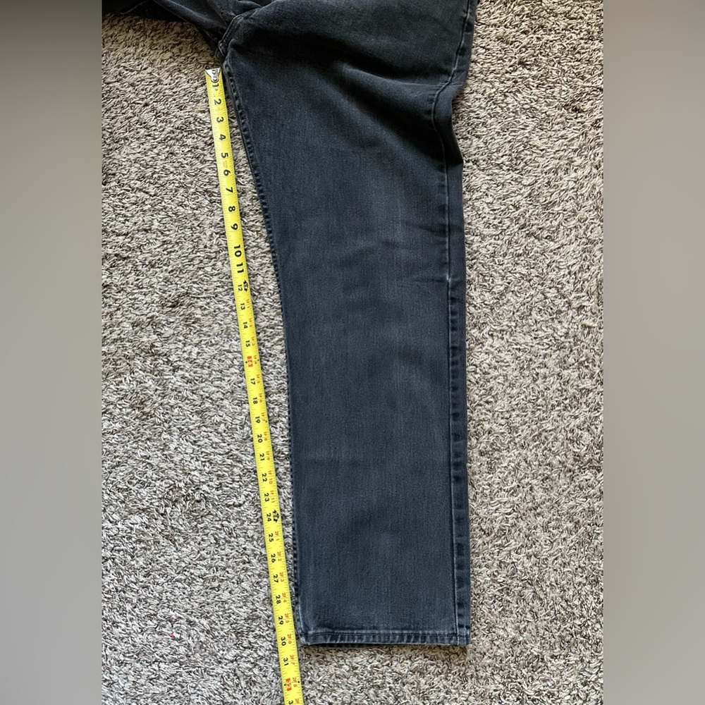 Levi’s 505 Vintage Jeans Made In USA Mens 38x32 Black Regular Fit - Picture 10 of 12